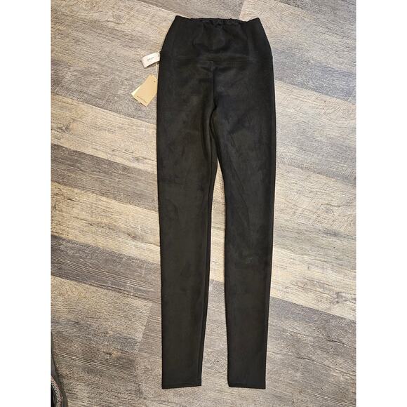 Aritzia Wilfred Free daria High-waisted Vegan Leather leggings suede black small - Picture 2 of 9